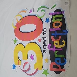 **FREE**  #30 Aged to Perfection Birthday Cutout Wall Hanging Decoration